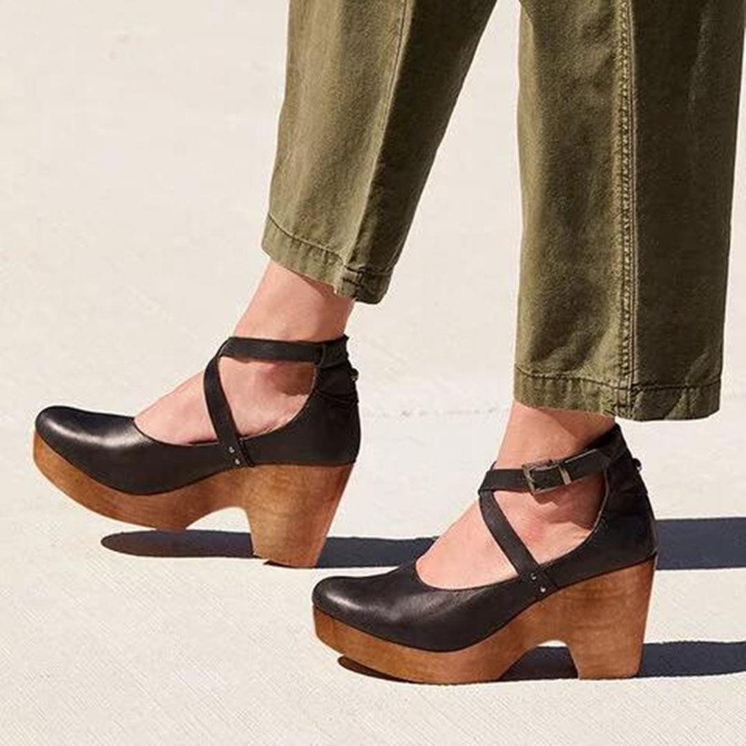 Women’s Wedge Platform Heels | Ankle Strap