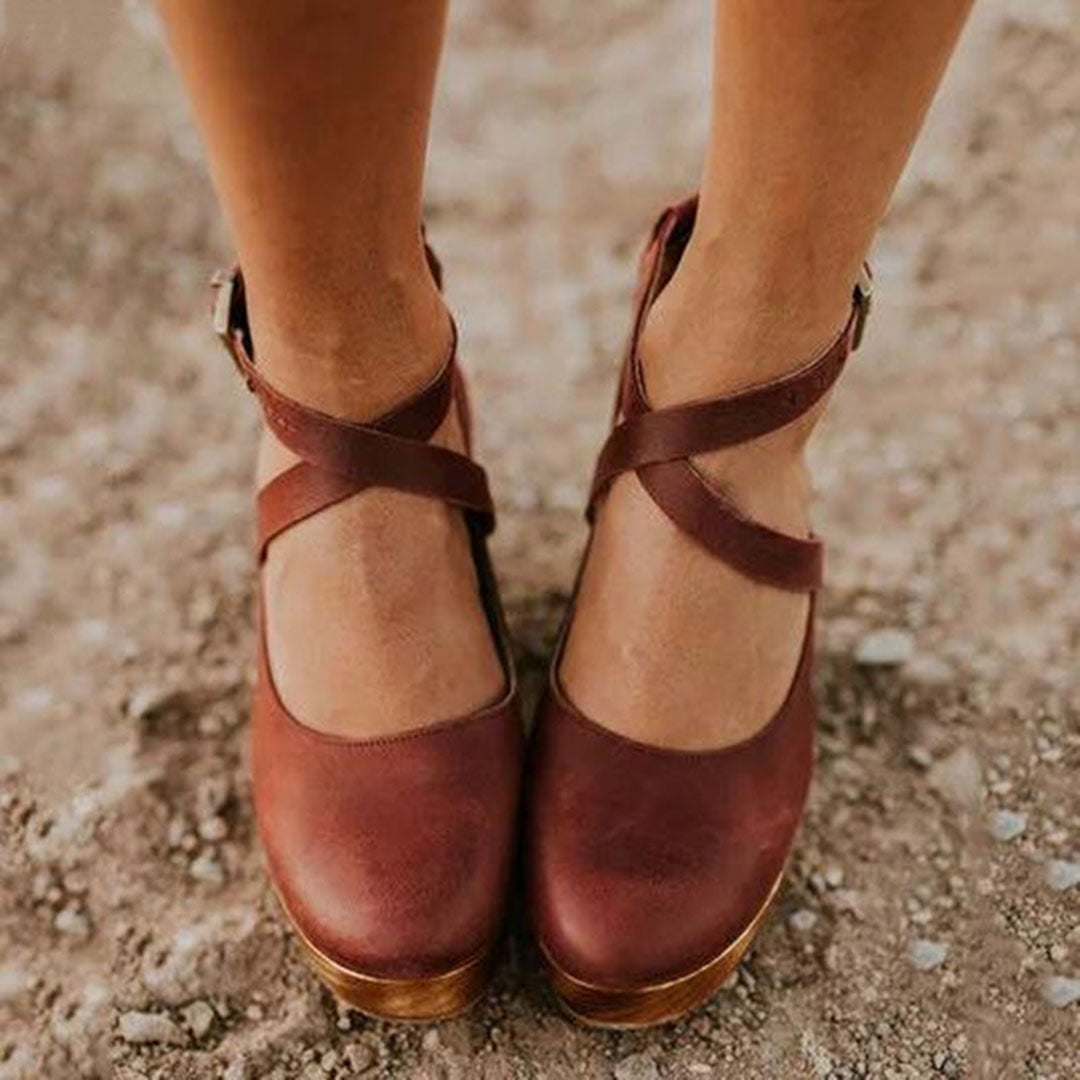 Women’s Wedge Platform Heels | Ankle Strap