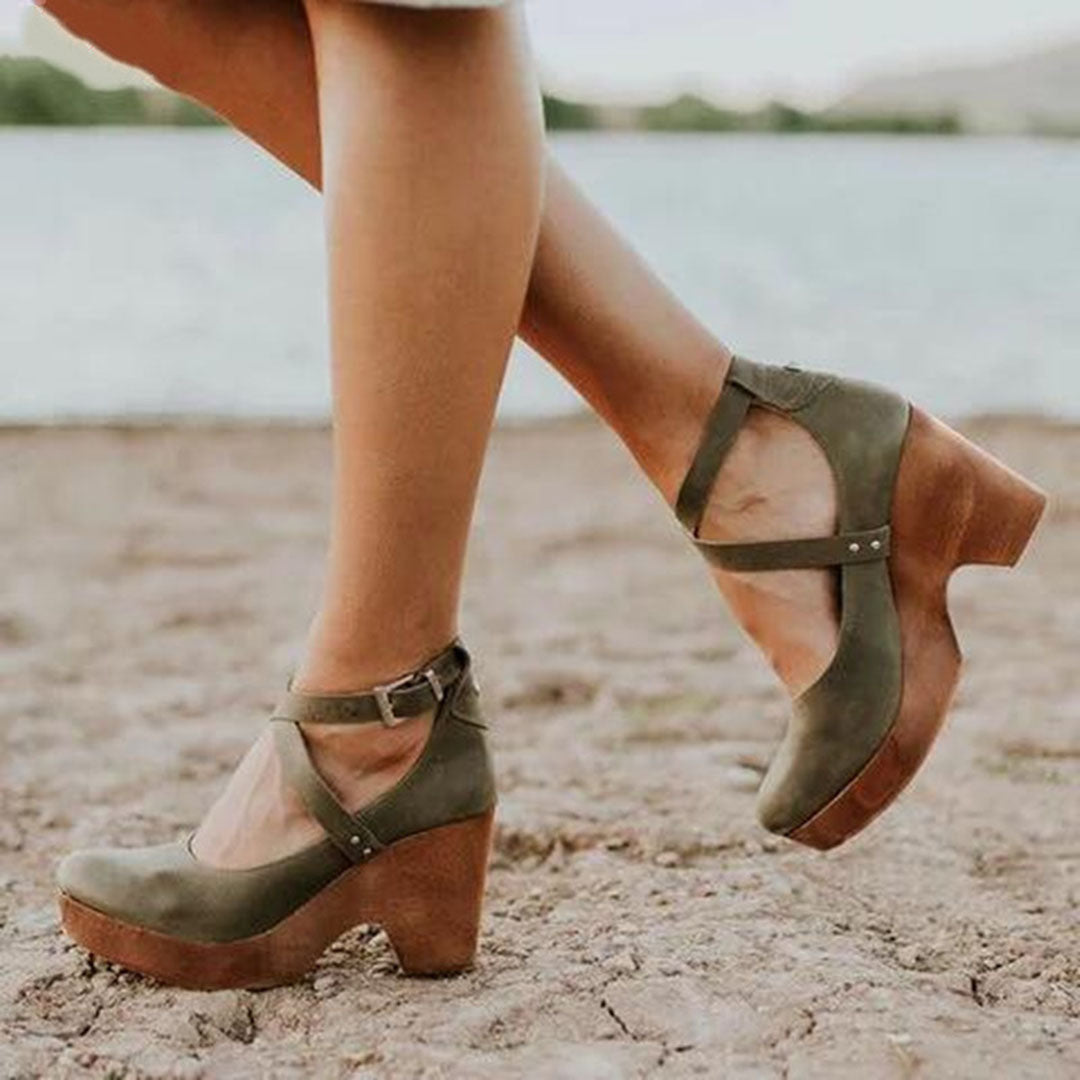 Women’s Wedge Platform Heels | Ankle Strap