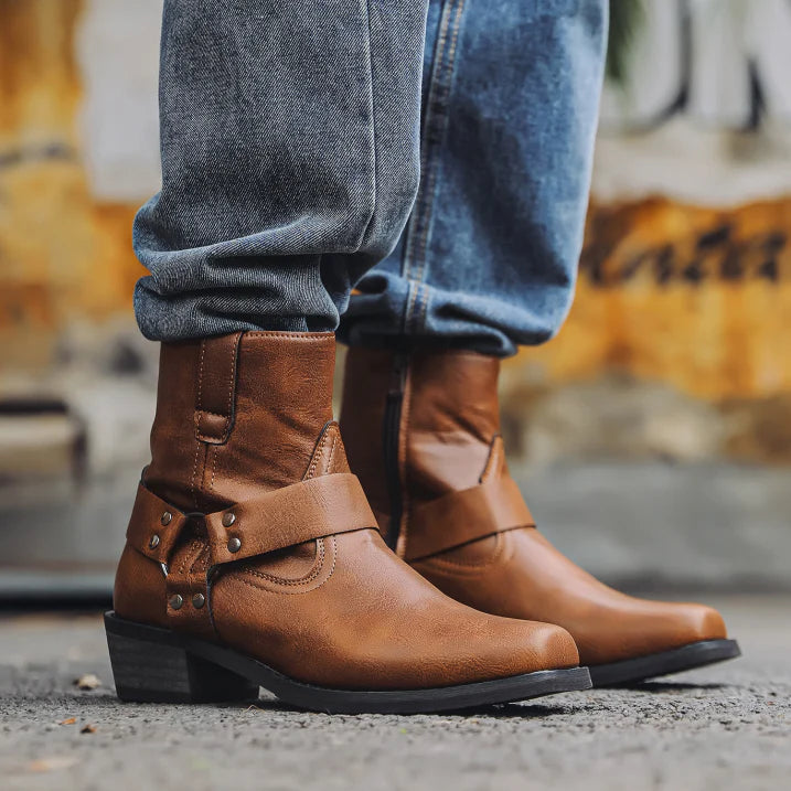 Men’s Cowboy Ankle Boots | Western