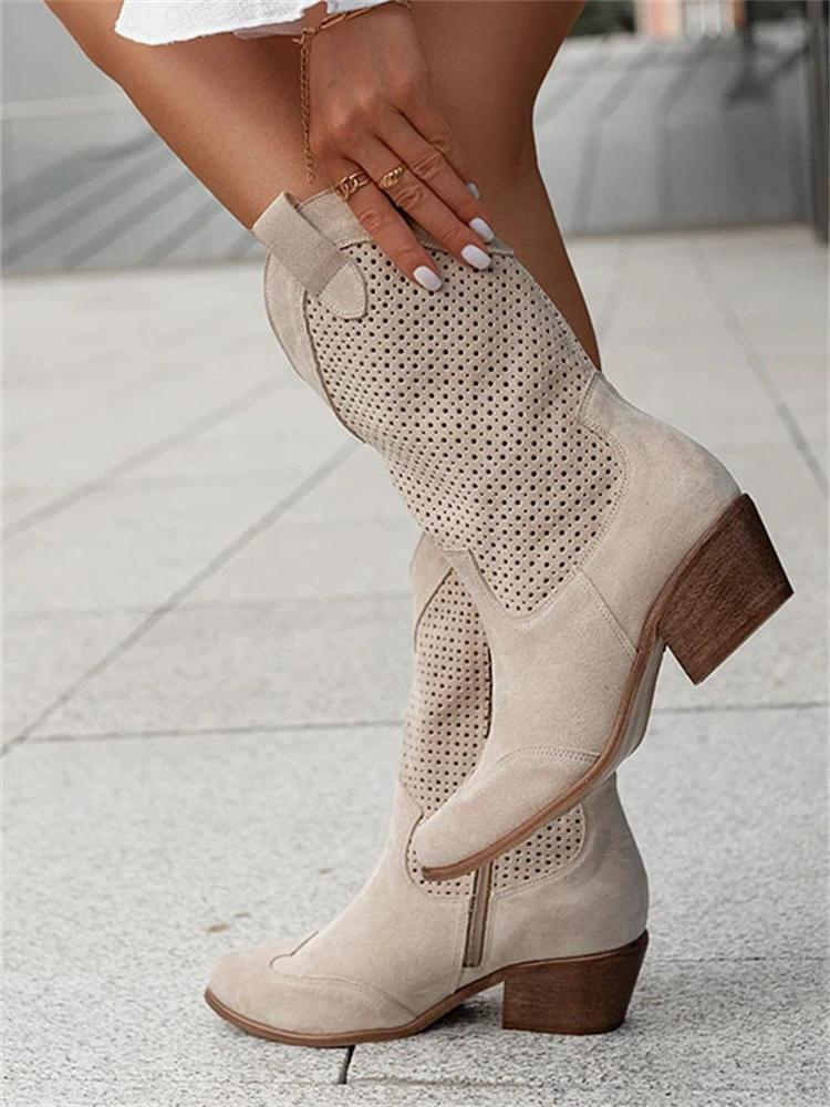 Women’s Knee High Cowgirl Boots | Heeled