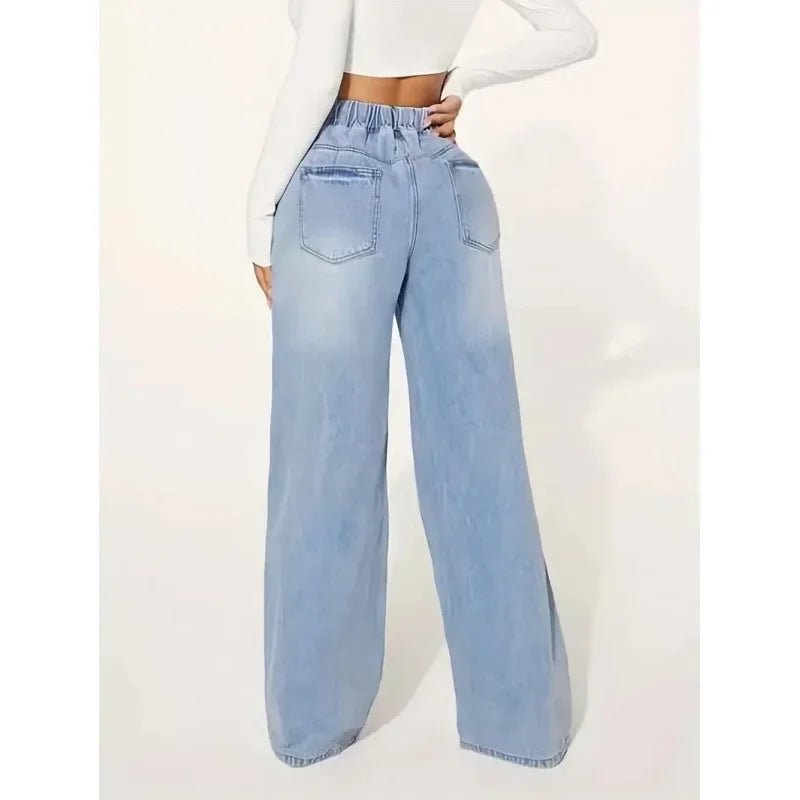 Women’s Palazzo Denim Jeans | High Waisted