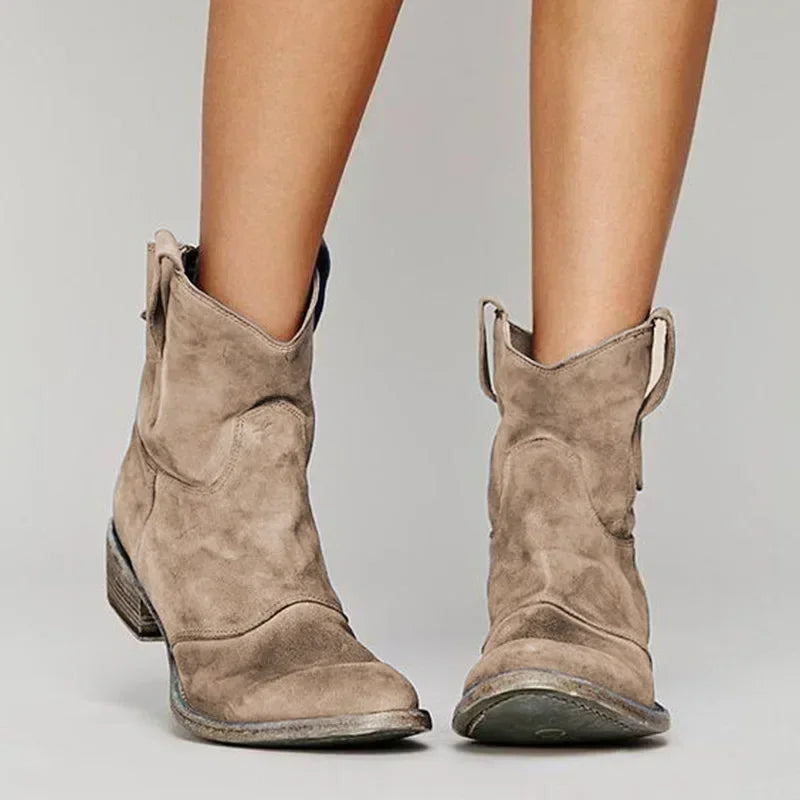 Women’s Cowboy Ankle Boots | Flat
