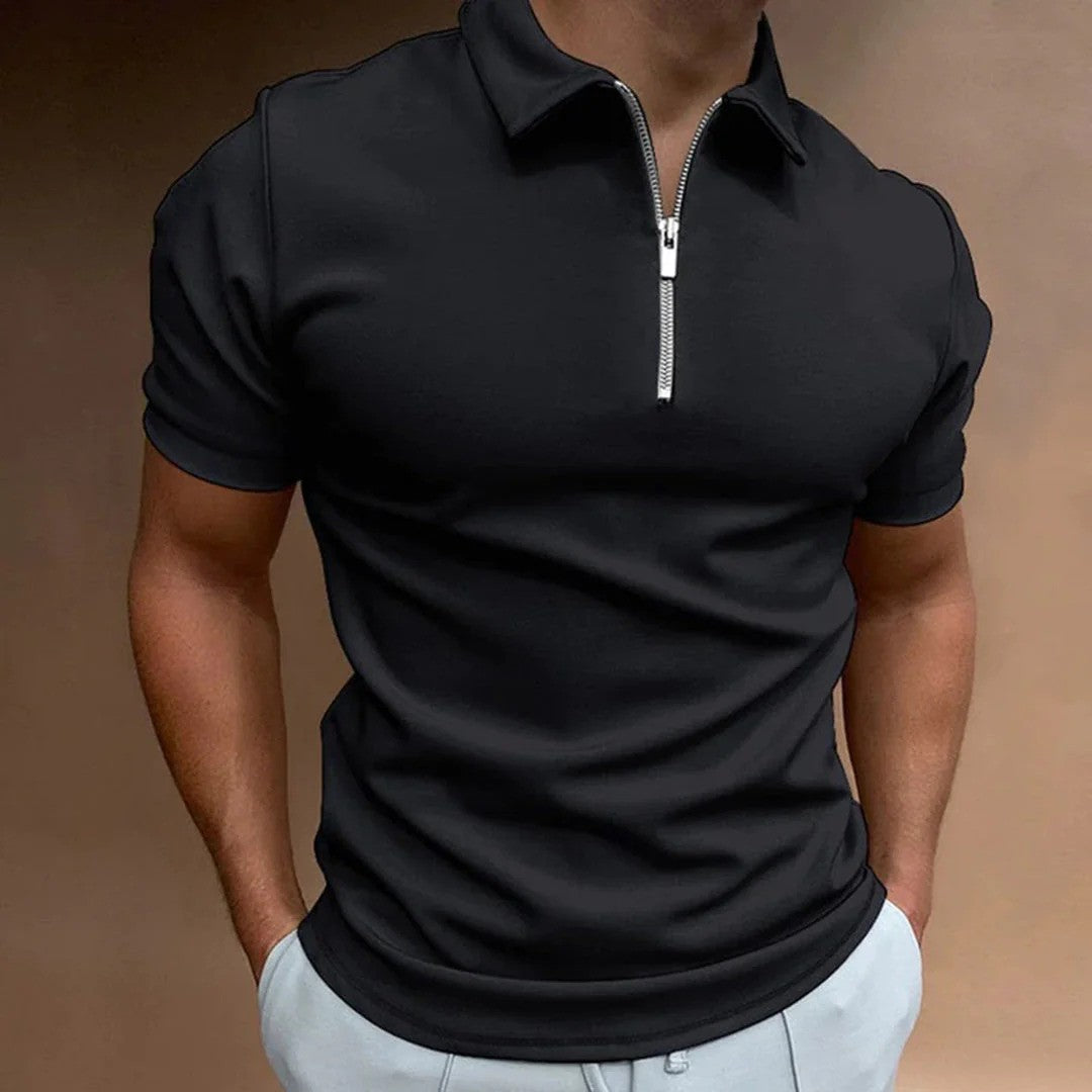 Francis - Men's Zipper Polo Shirt