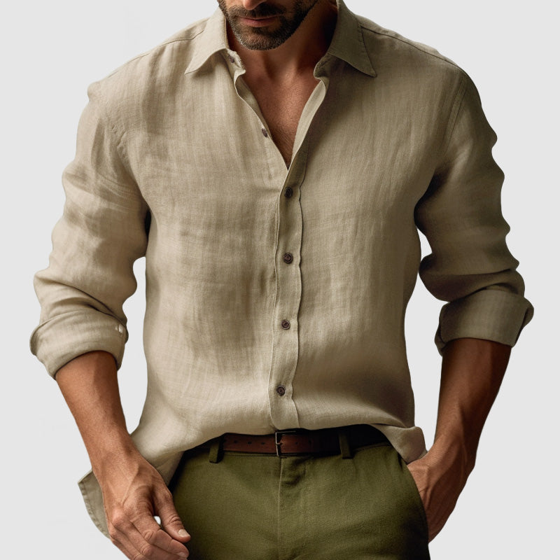 Men’s Button-Up Casual Shirt | Long Sleeve