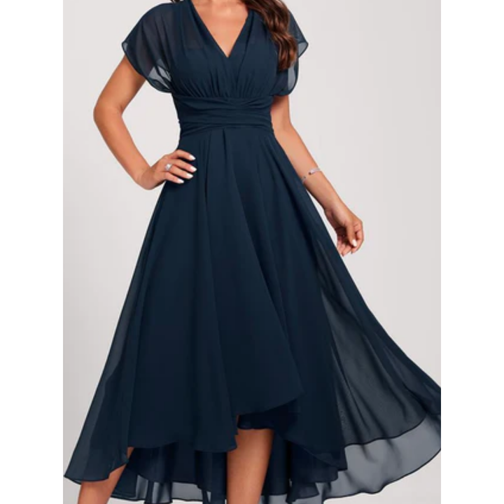 Women’s Elegant V-Neck Dress | Wedding Guest