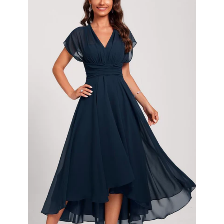 Women’s Elegant V-Neck Dress | Wedding Guest