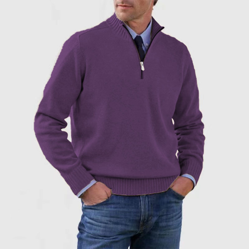 Men’s Half Zip Sweater | Knitted