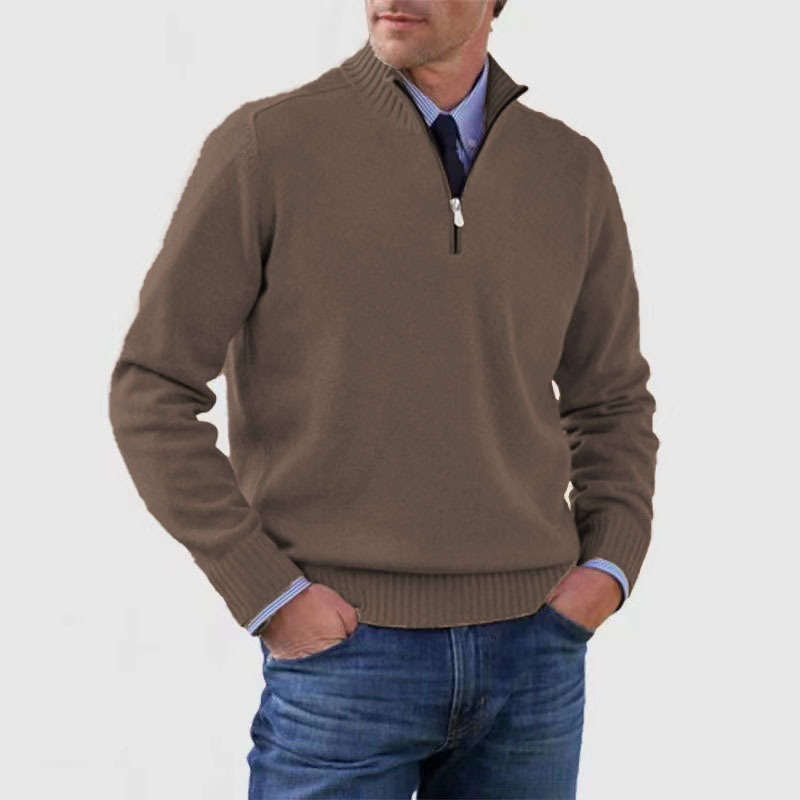 Men’s Half Zip Sweater | Knitted