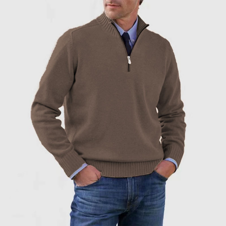 Men’s Half Zip Sweater | Knitted