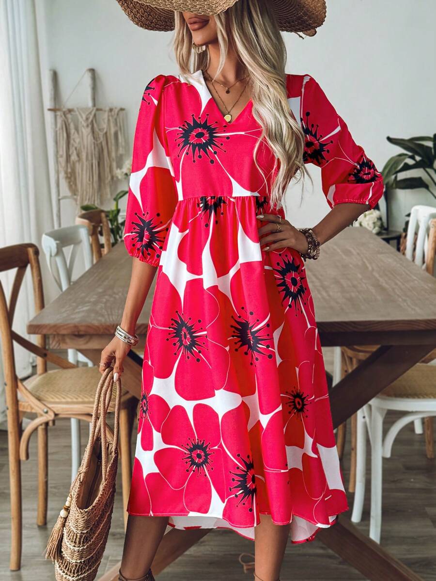 Women’s Floral Oversized Dress | Smock