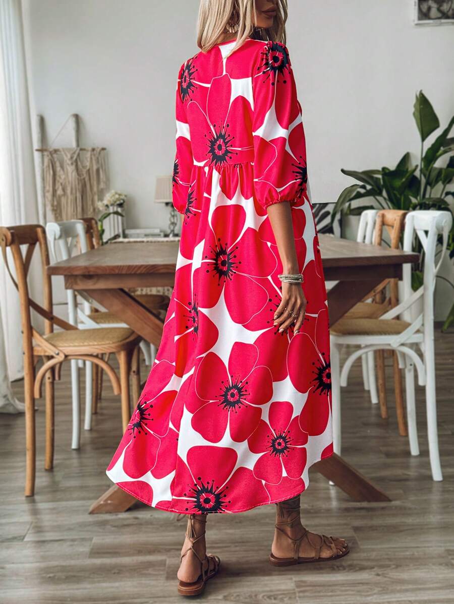 Women’s Floral Oversized Dress | Smock