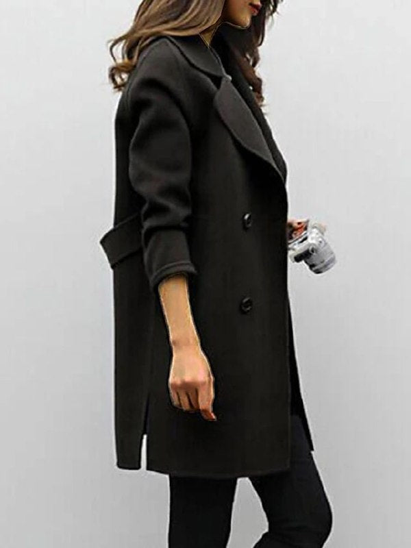 Women’s Double-Breasted Coat | Winter