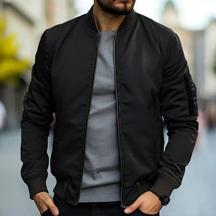 Men’s Zip-Up Bomber Jacket | Summer
