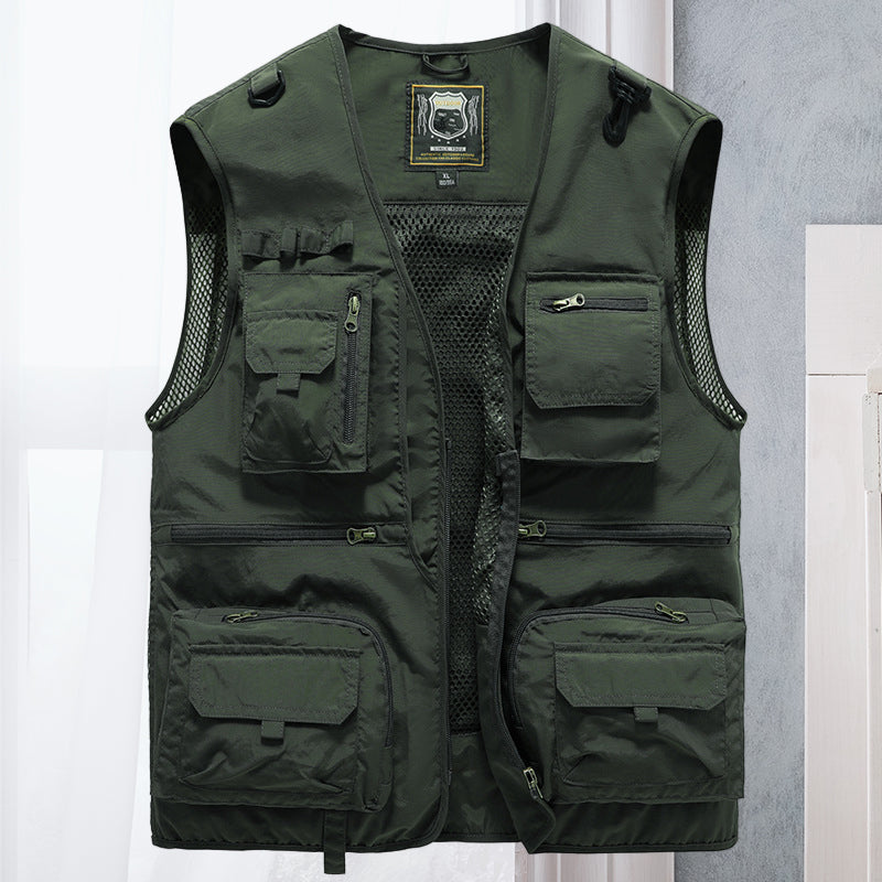 Men’s Multi-Pocket Utility Vest | Longline
