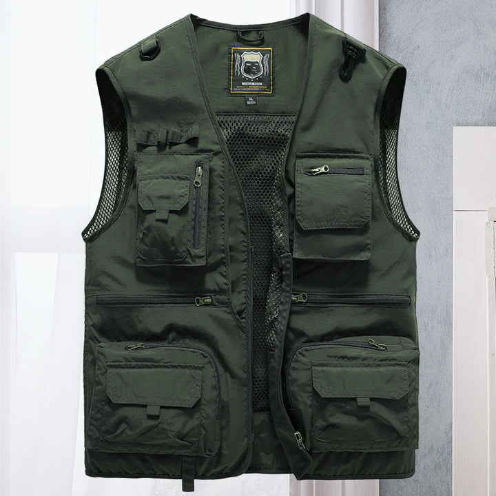 Men’s Multi-Pocket Utility Vest | Longline