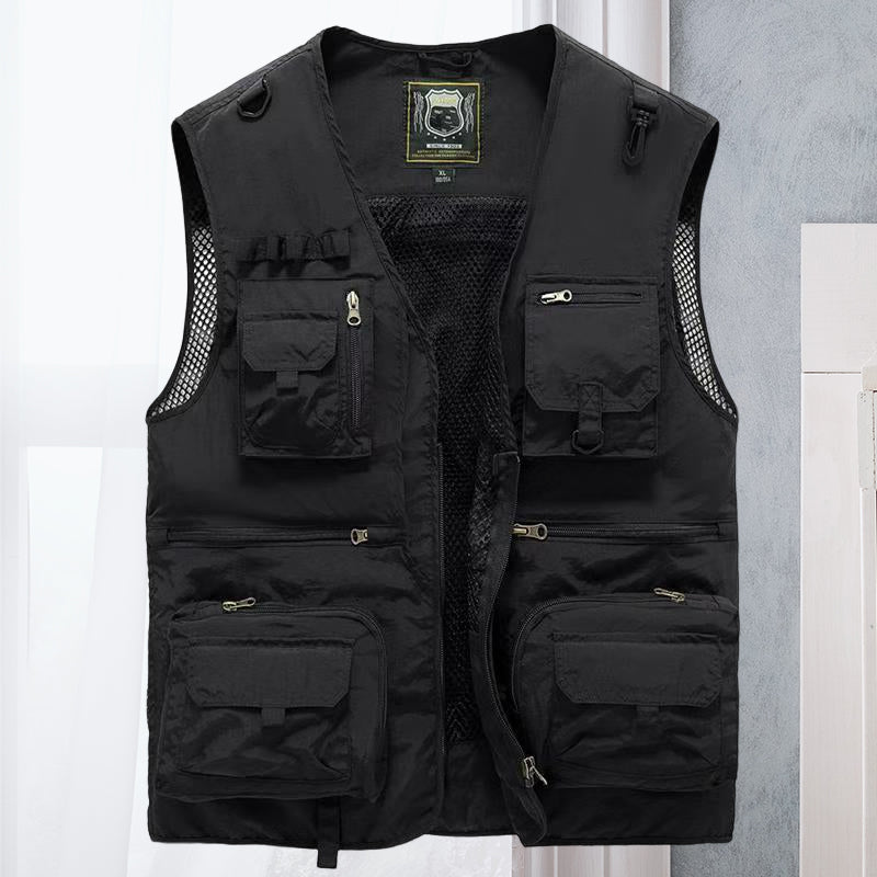 Men’s Multi-Pocket Utility Vest | Longline