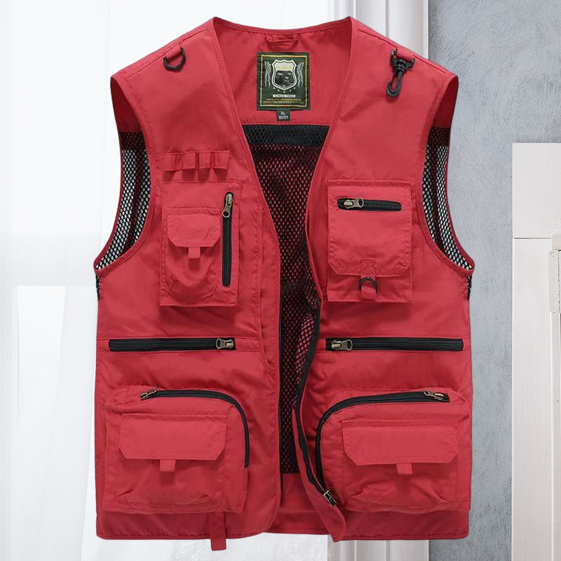 Men’s Multi-Pocket Utility Vest | Longline