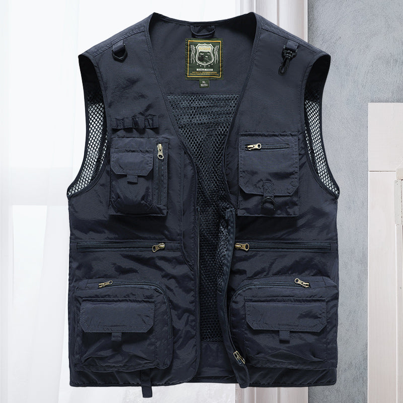 Men’s Multi-Pocket Utility Vest | Longline