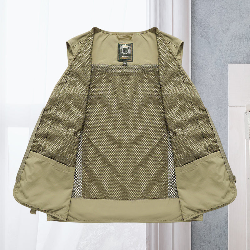 Men’s Multi-Pocket Utility Vest | Longline