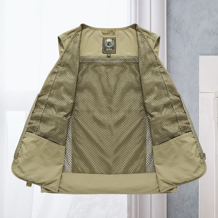 Men’s Multi-Pocket Utility Vest | Longline