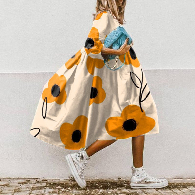 Women’s Floral Oversized Dress | Smock
