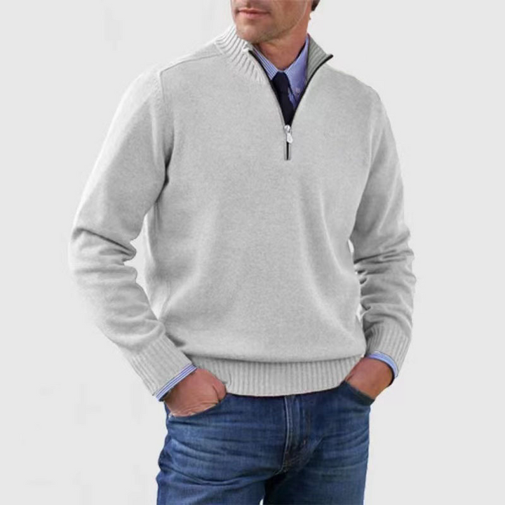 Men’s Half Zip Sweater | Knitted