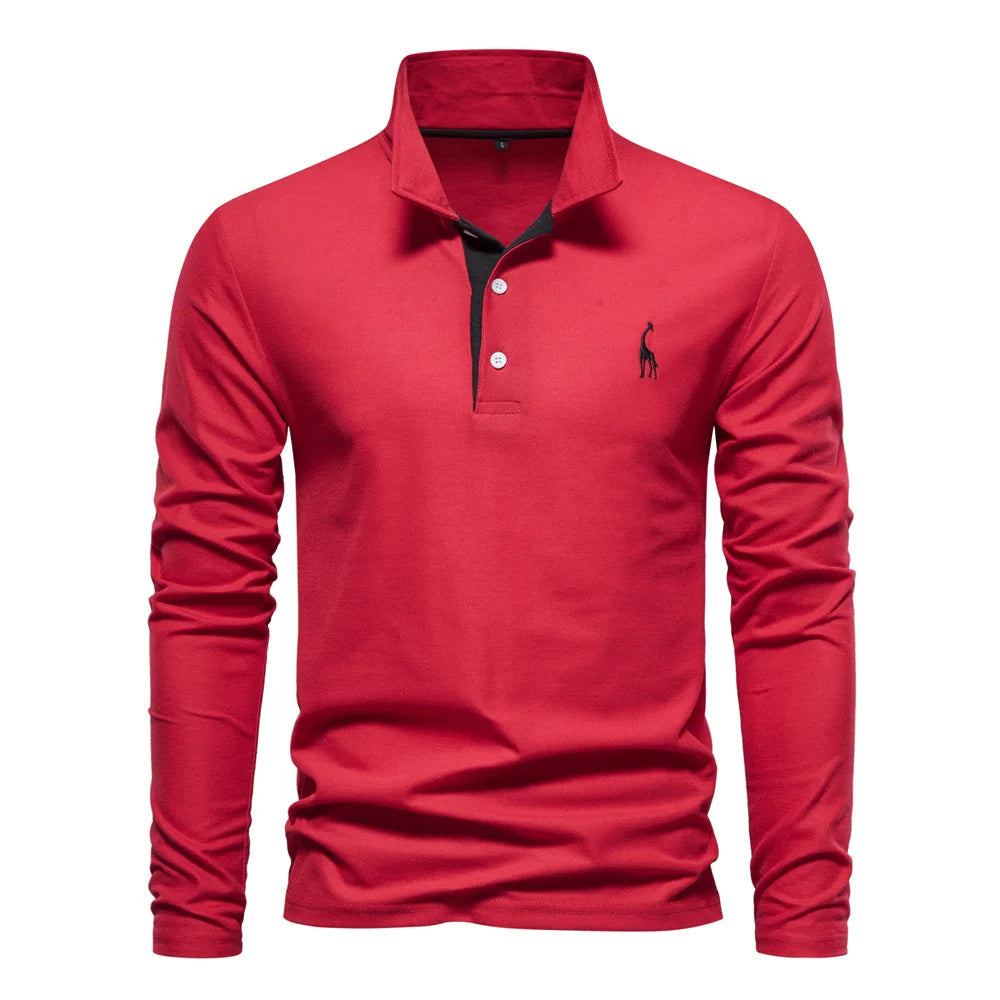 Men’s Long Sleeve Polo Shirt | Designer