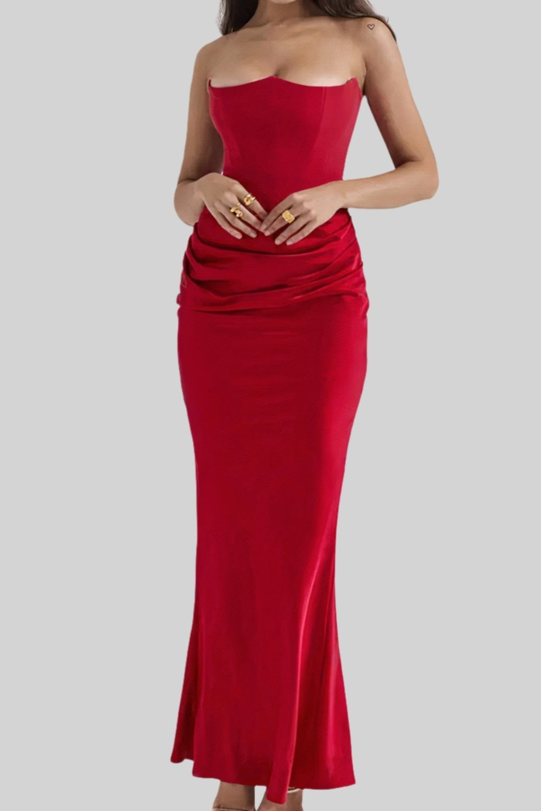 Women’s Strapless Corset Dress | Maxi