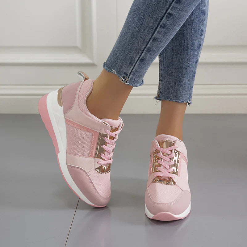 Women’s Platform Lace-Up Sneakers | Walking