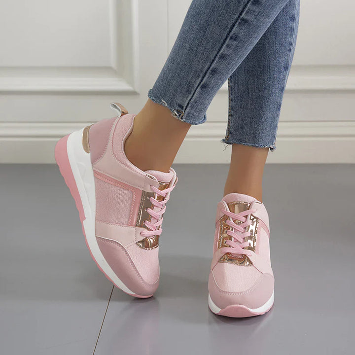 Women’s Platform Lace-Up Sneakers | Walking