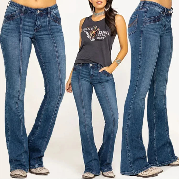 Women’s High-Waisted Bootcut Jeans | Slim Fit