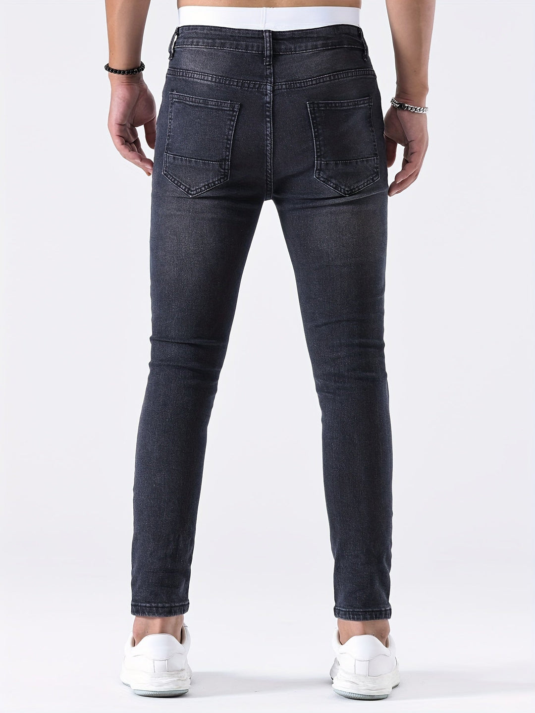 Men’s Distressed Skinny Jeans | Low Rise