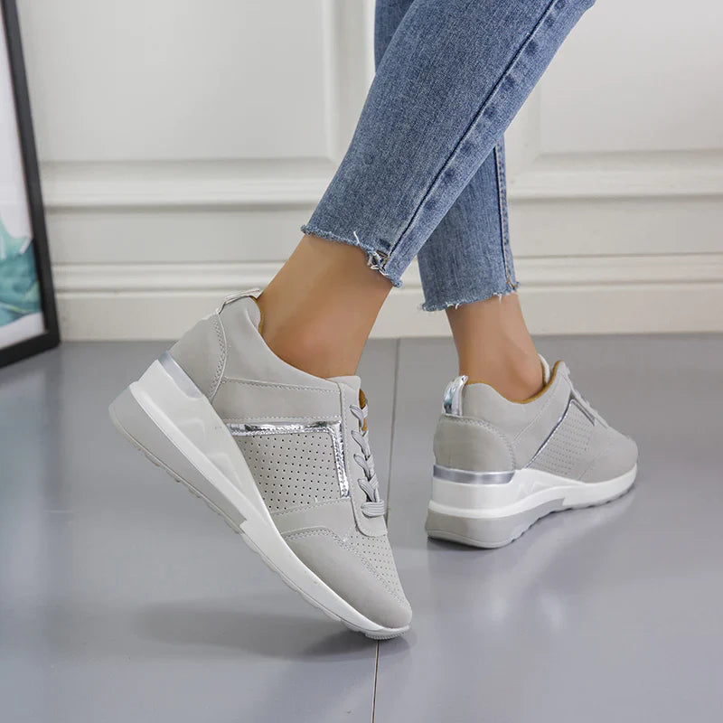 Women’s Platform Lace-Up Sneakers | Walking