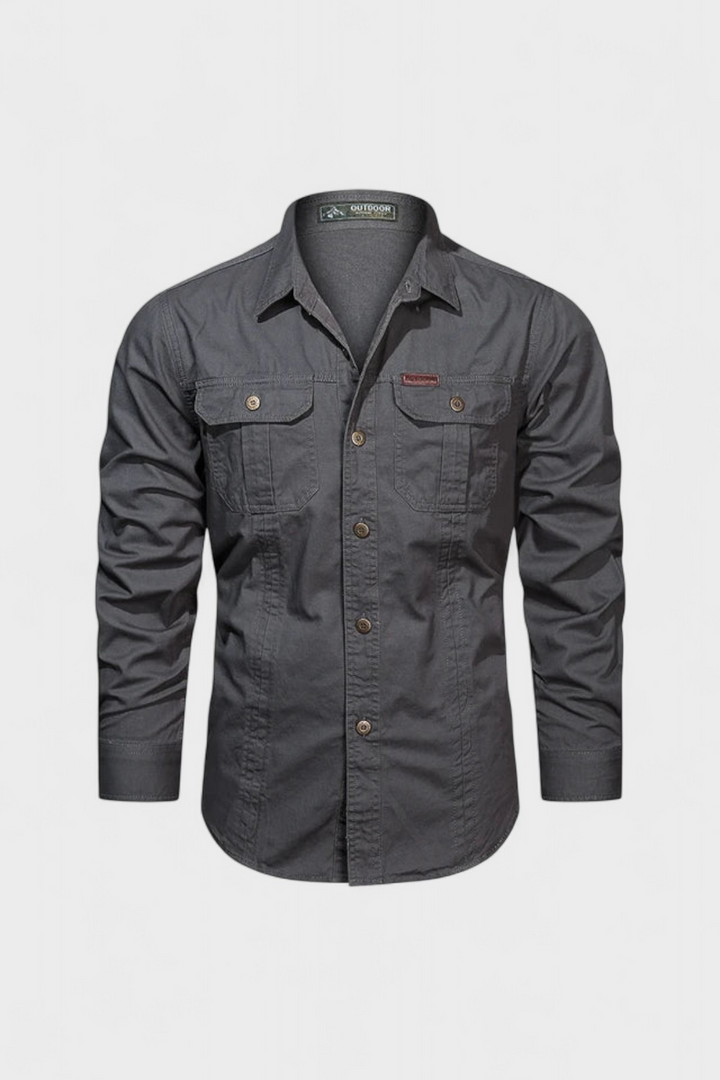 Men’s Utility Button-Up Shirt | Long Sleeve