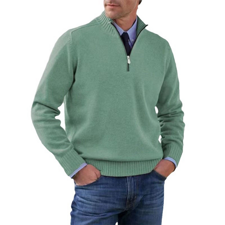 Men’s Half Zip Sweater | Knitted