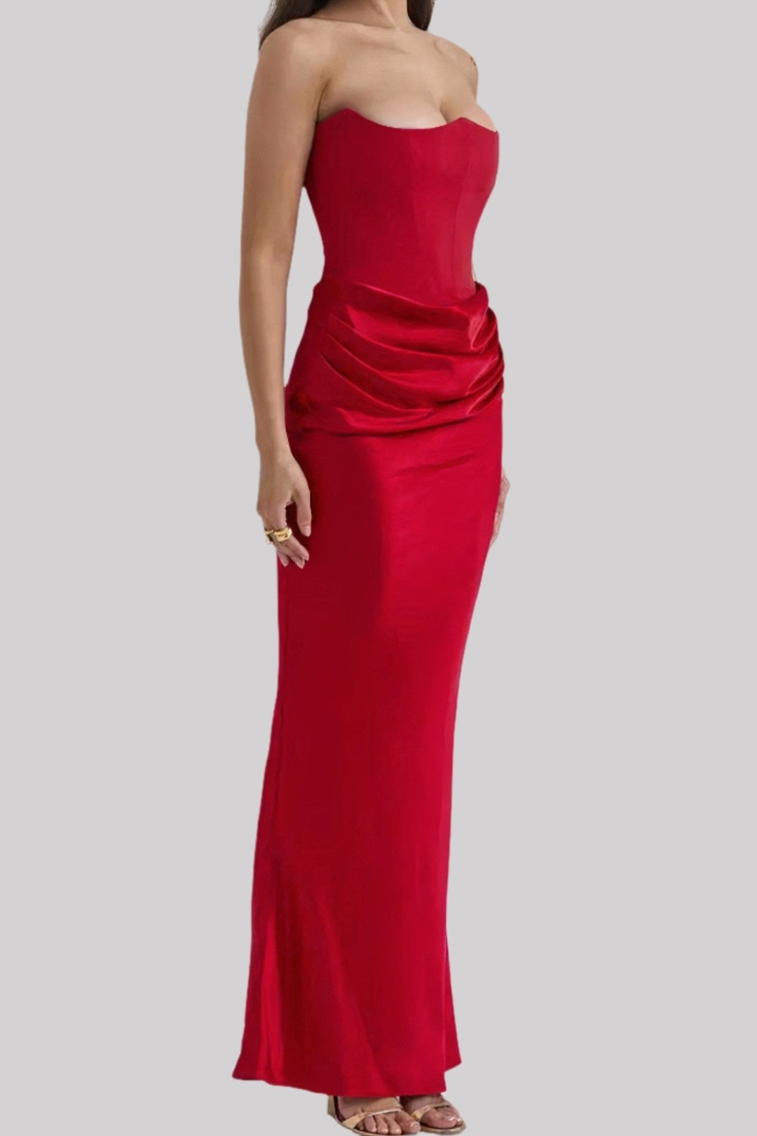 Women’s Strapless Corset Dress | Maxi