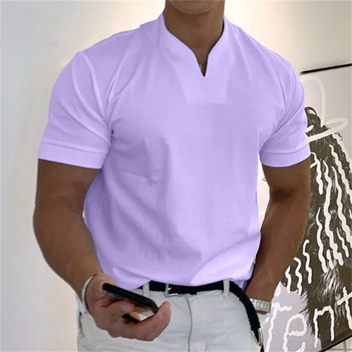 Men’s Slim Fit V-Neck T-Shirt | Short Sleeve