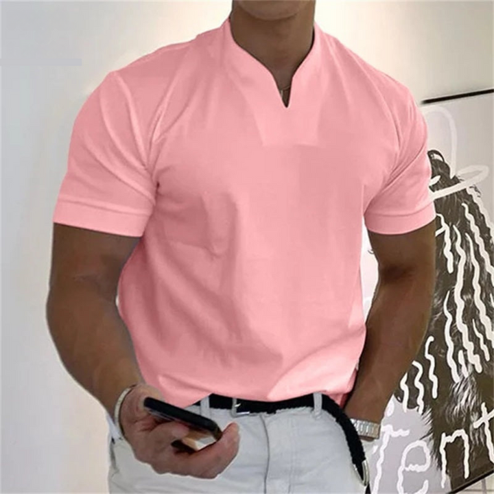 Men’s Slim Fit V-Neck T-Shirt | Short Sleeve