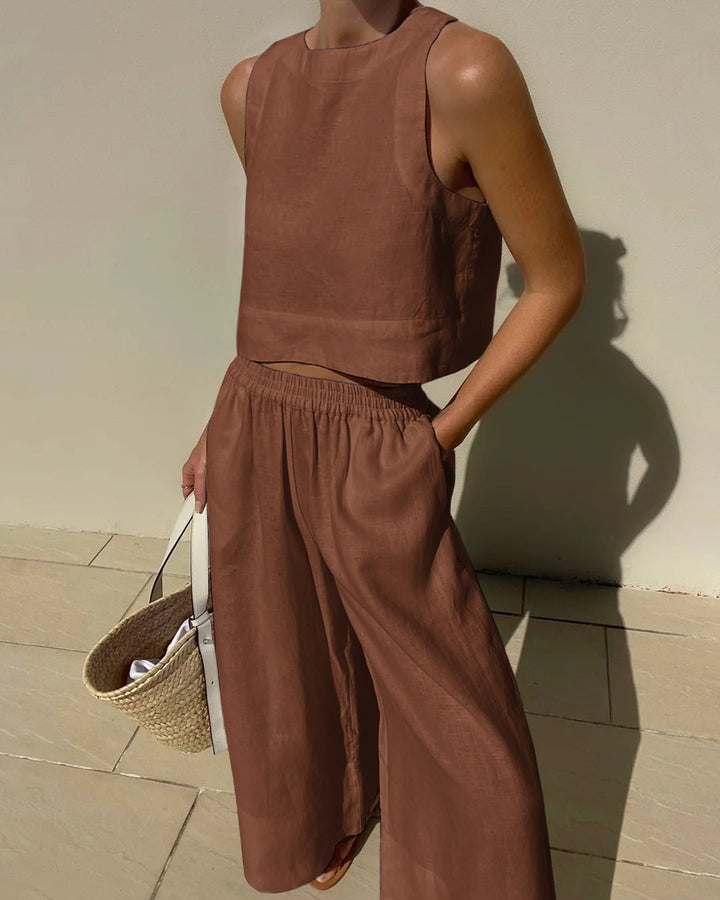 Women’s Sleeveless Two-Piece Set | Coord