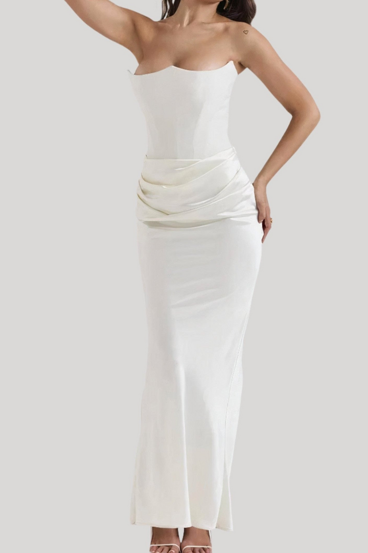 Women’s Strapless Corset Dress | Maxi