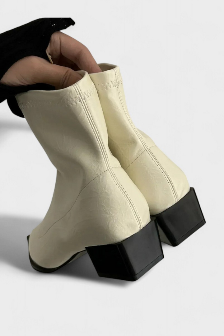 Women’s Metallic Pointed-Toe Boots | Ankle