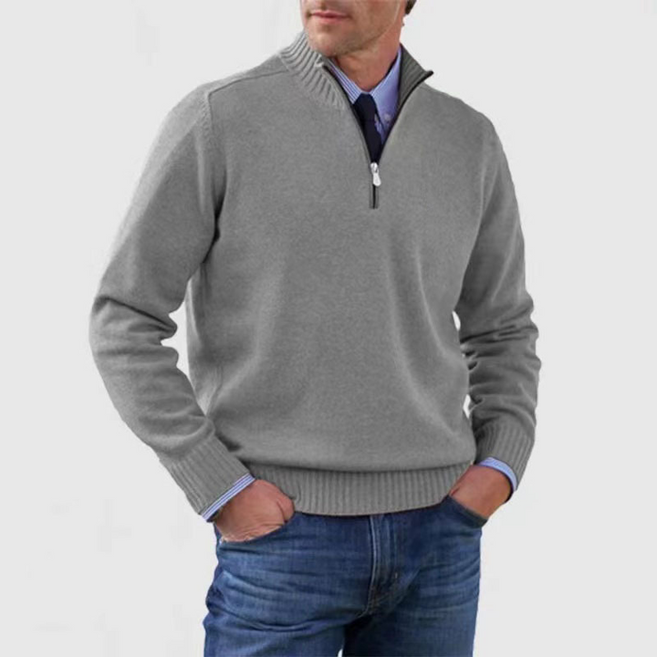 Men’s Half Zip Sweater | Knitted