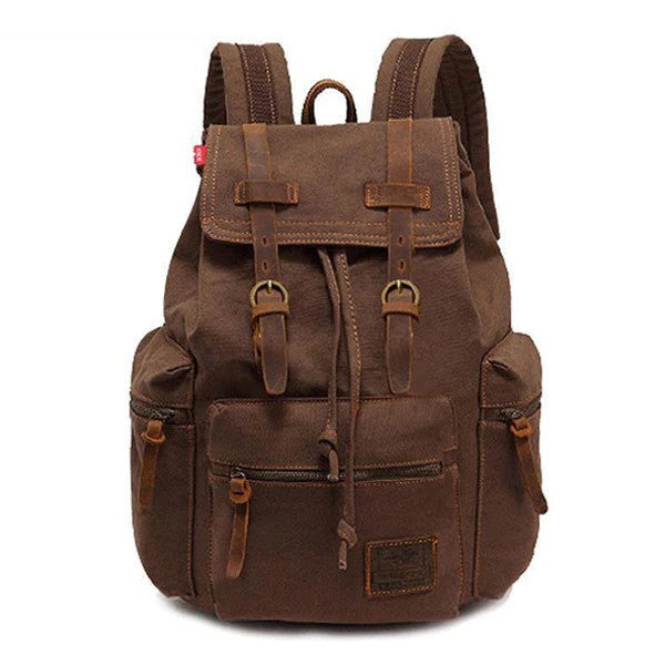 Colin - Men's Retro Canvas Flap Backpack