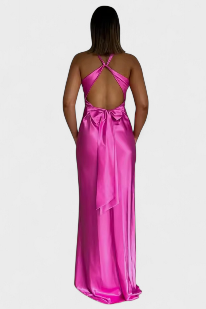Women’s Twist-Front Halter Dress | Maxi