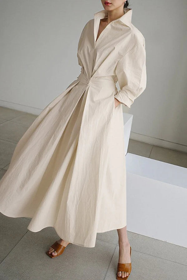 Women’s Elegant Shirt Dress | Midi