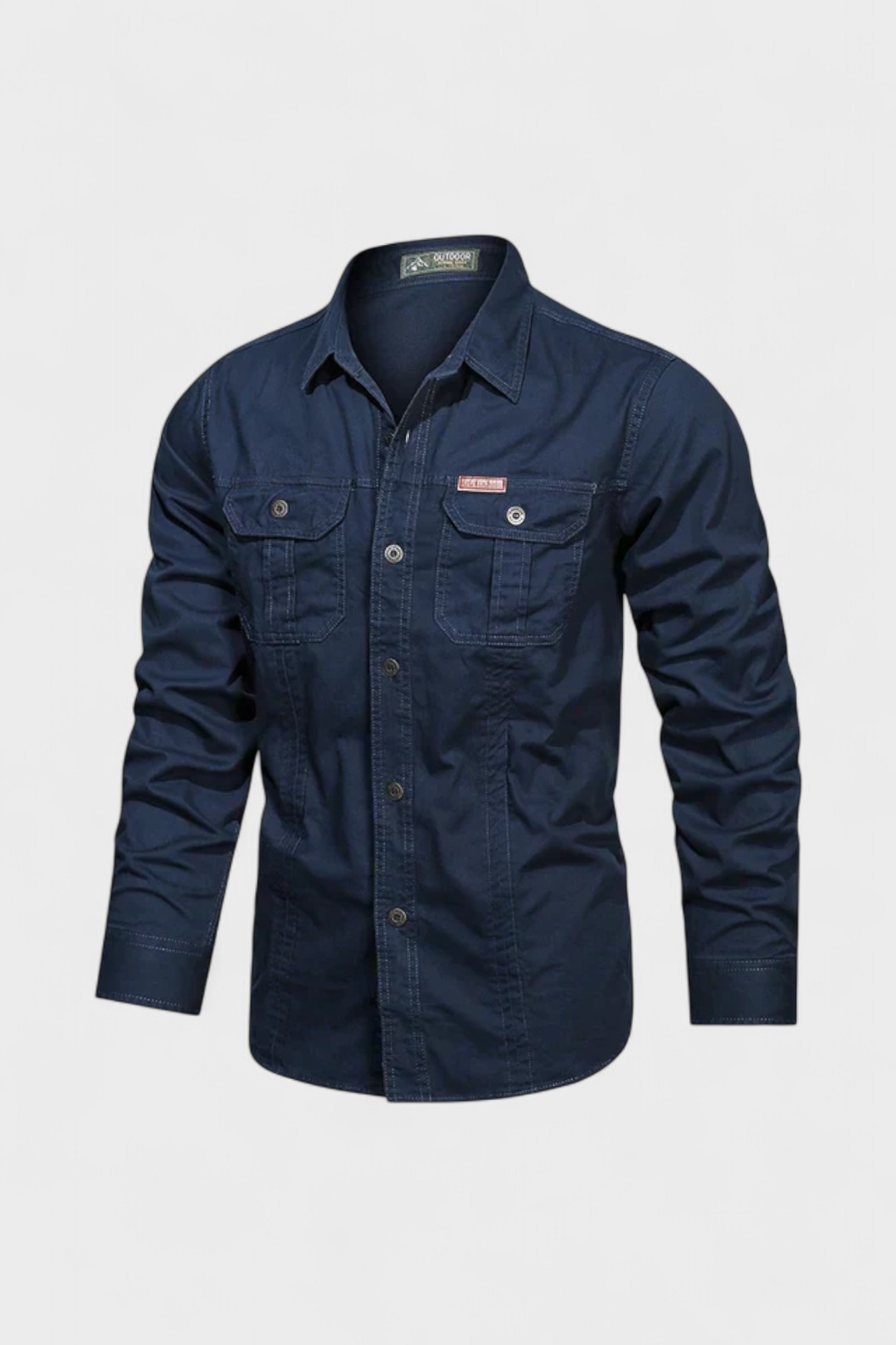 Men’s Utility Button-Up Shirt | Long Sleeve