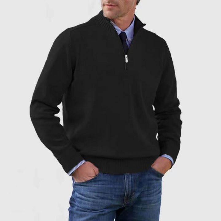 Men’s Half Zip Sweater | Knitted