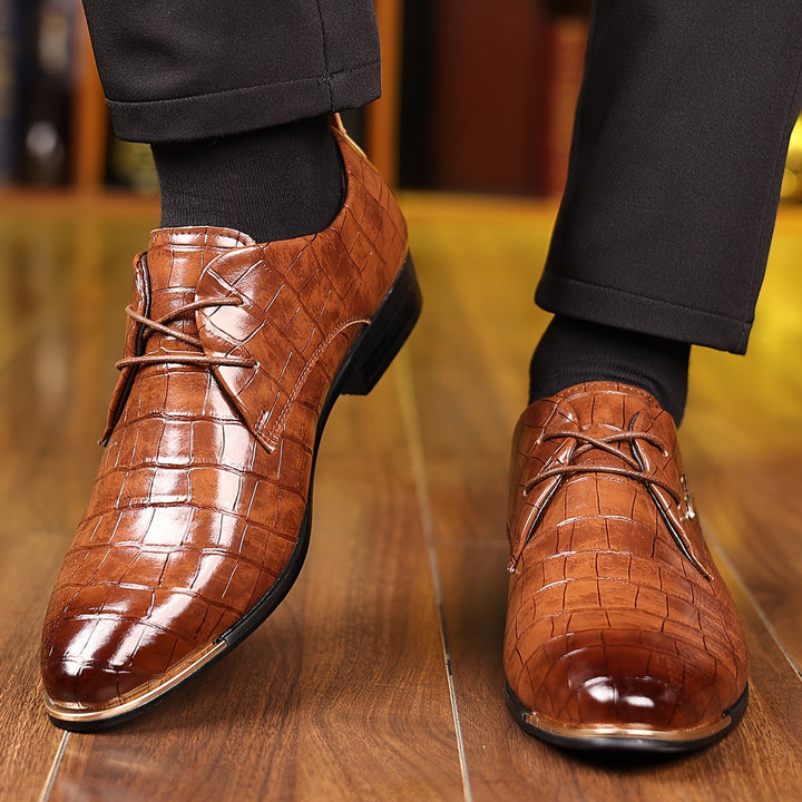 Brooks - Men's Timeless Leather Lace-up Dress Shoes