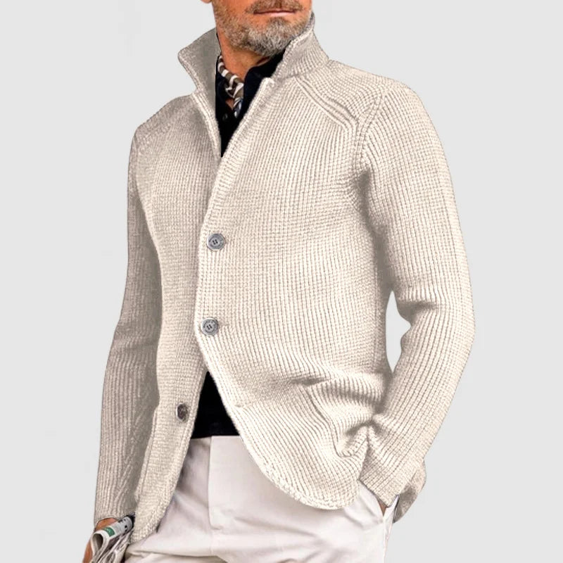Albert - Men's Elegant Wool Dress Cardigan